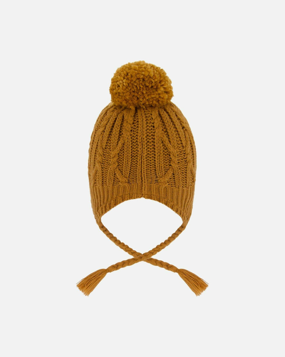 Lined Winter Hat with Pompom