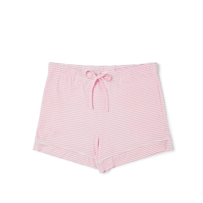 Ballet Stripe Short Sleeve & Shorts Bamboo Women's Pajama Set