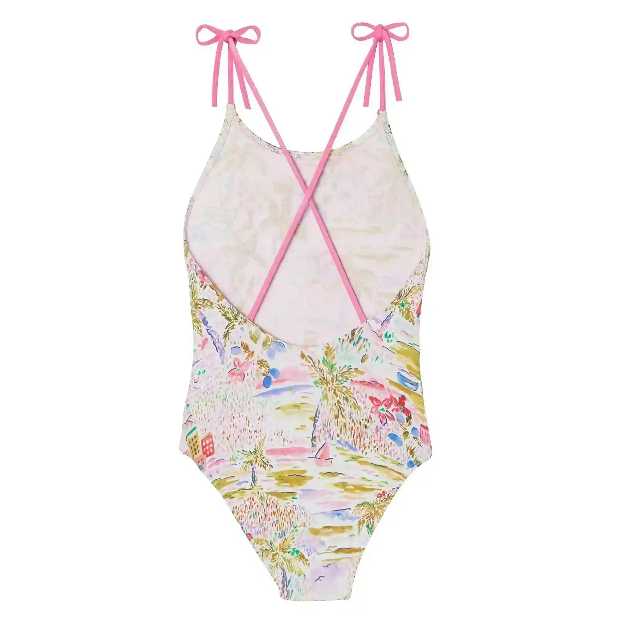 One-Piece UV Swimsuit, Pink