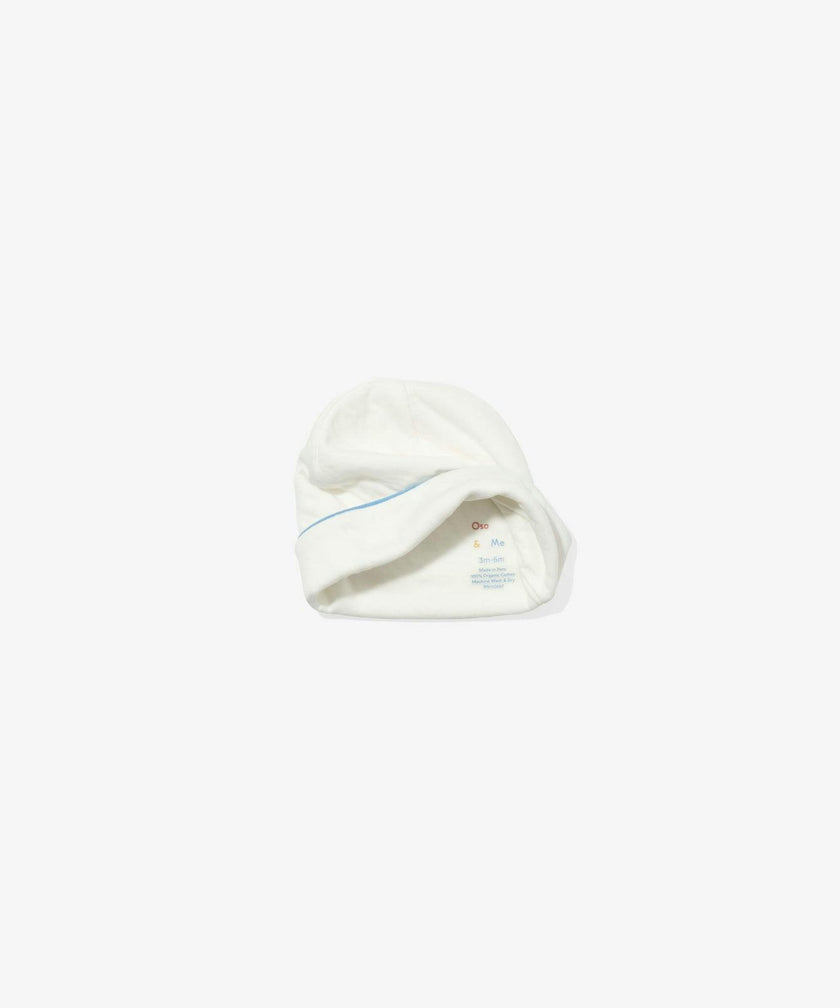 Hazy Hat, Blue Piping