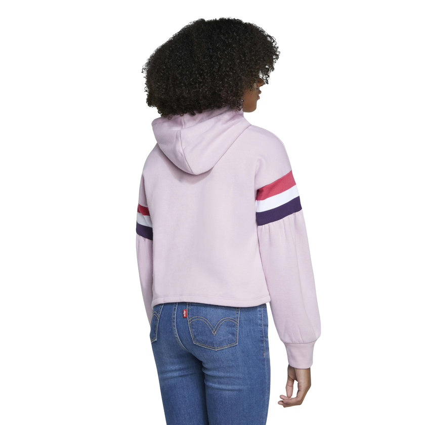 Pink Logo Print Hoodie