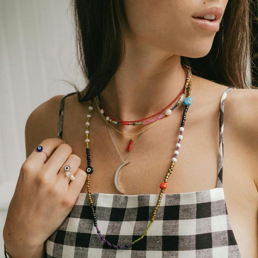 Jessica Pearl Beaded Choker