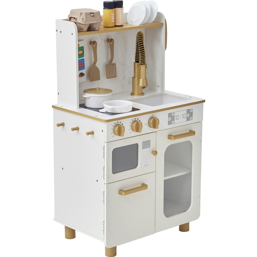 Little Chef Memphis Small Play Kitchen - White/Gold