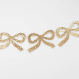 Gold Glitter Bow Garland