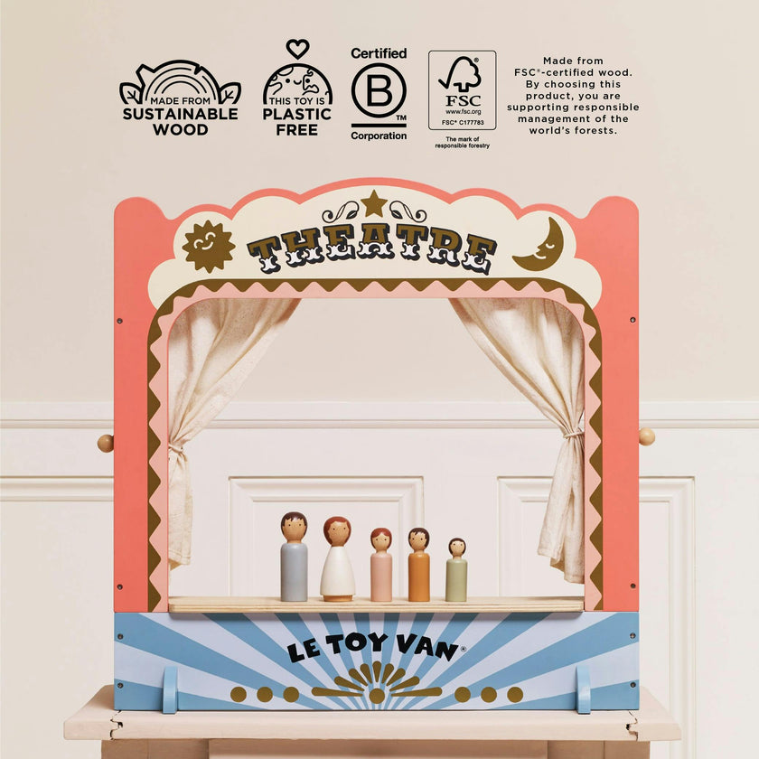 Tabletop Puppet Wooden Theatre