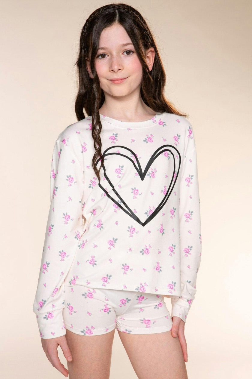 Simply Soft Long Sleeve Easy Tee & Tumble Short Lounge Set