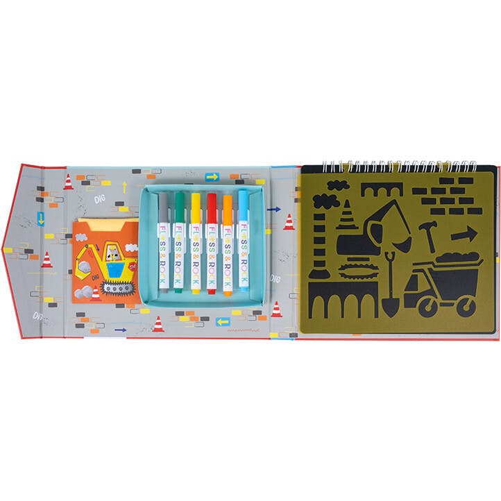 Construction Chalkboard Sketchbook