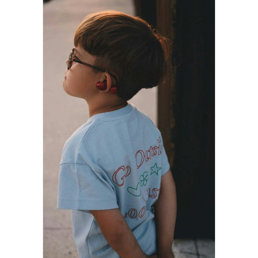 children's cotton t-shirt - go outside look inside
