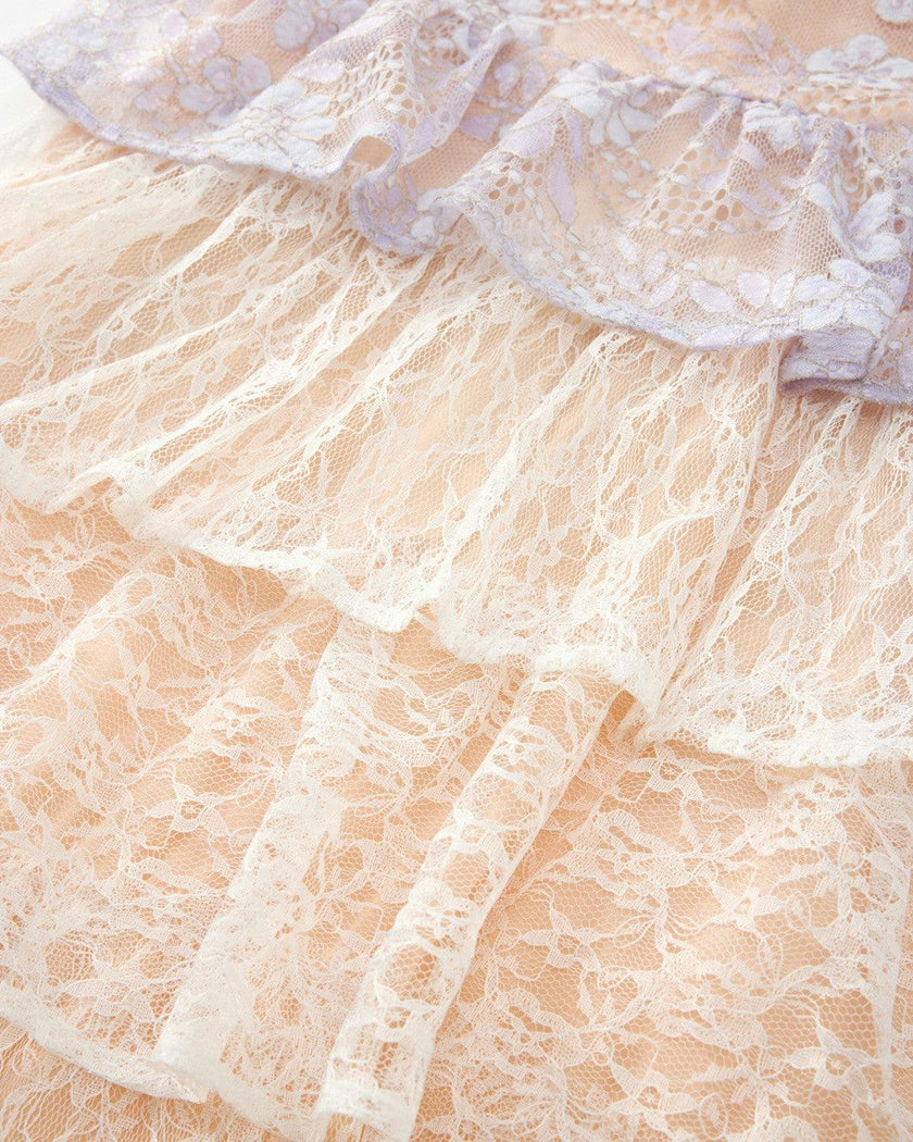 Tanya Lace Frill Maxi Dress