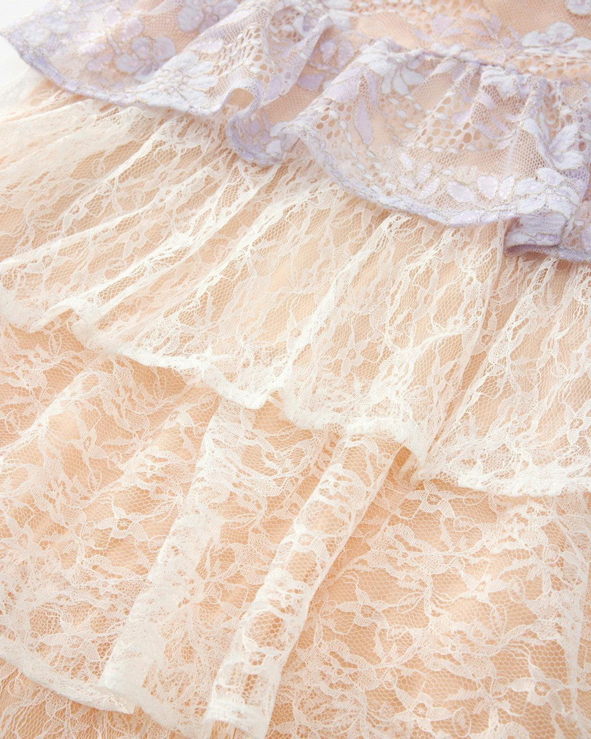 Tanya Lace Frill Maxi Dress