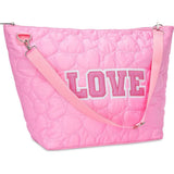 Love Heart Puffy Weekender Bag