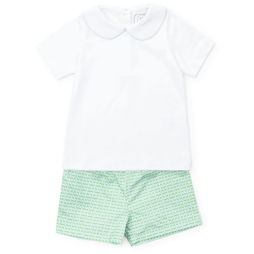 Field Boys' Woven Short Set - Garden Trellis