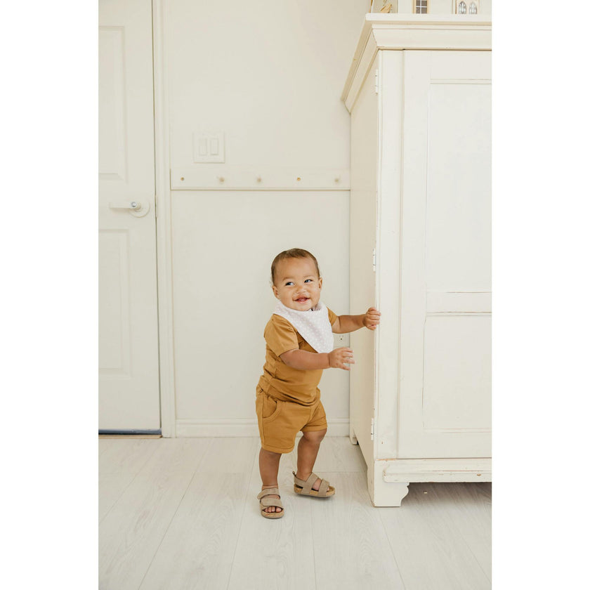 Vance Printed Bandana Bib Set
