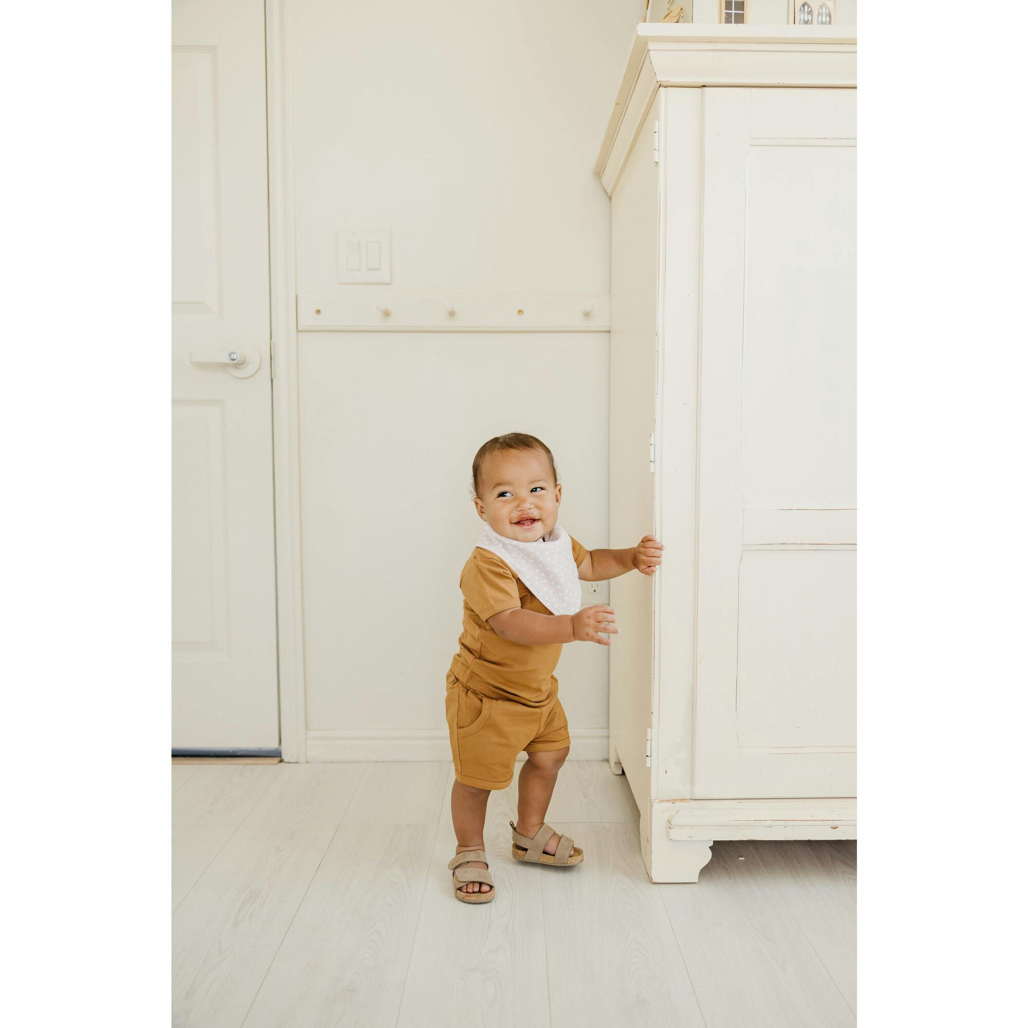 Vance Printed Bandana Bib Set