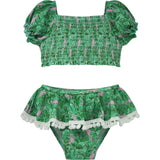 UPF 50+ Gemma Two Piece Smocked Pom-Pom Swimsuit