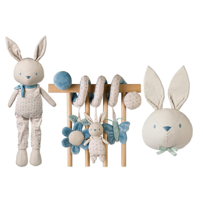 Sweet Bunnie Nursery Play & Décor Set Sage - Blue