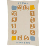 Custom Personalized Baby Sustainable Knit Throw Blanket - Block Milestone