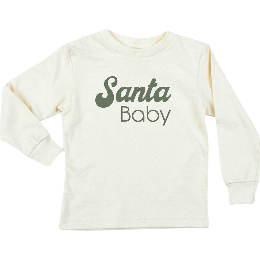 Santa Baby Organic Kids T-Shirt Long Sleeve