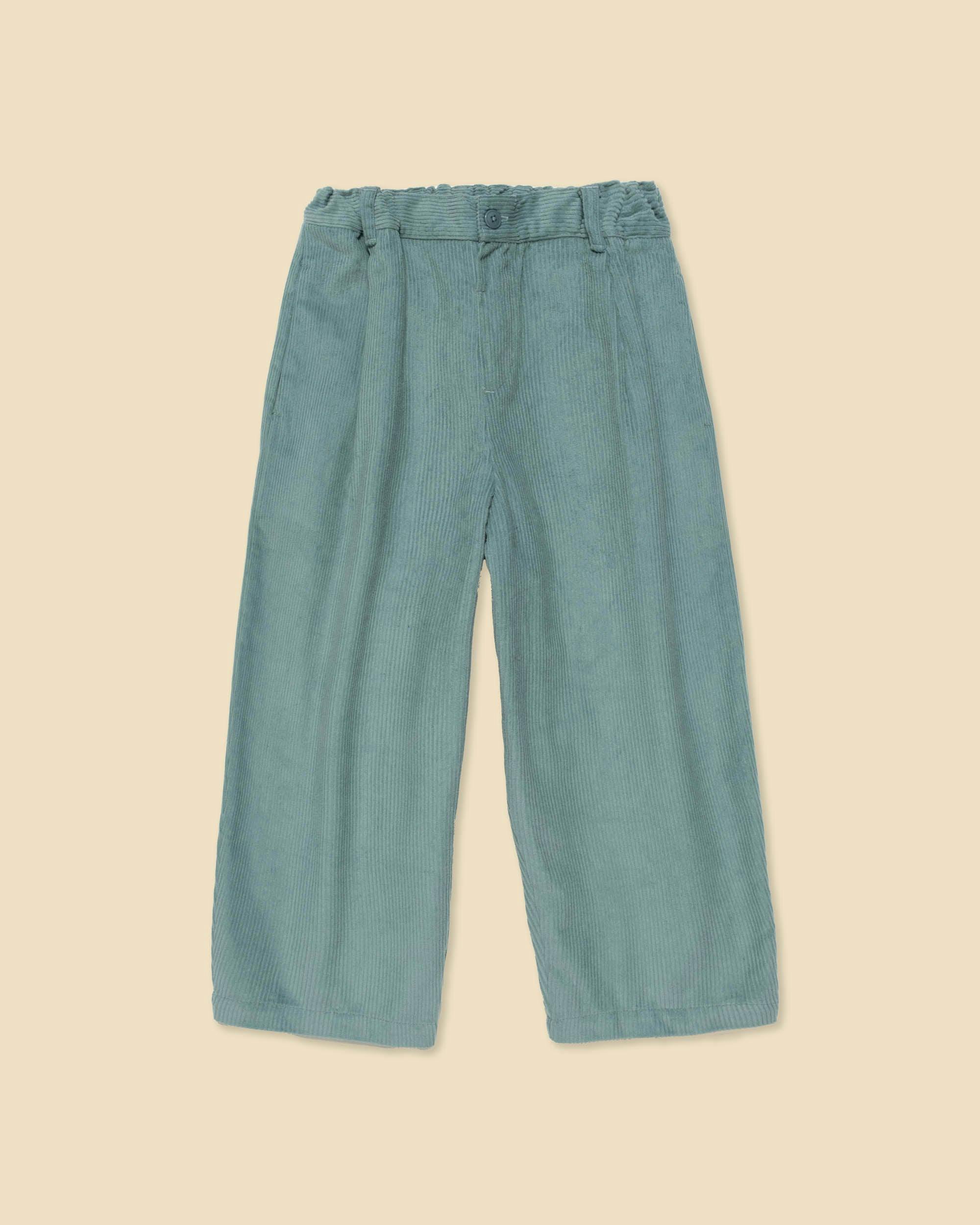 Friday Pant in Teal Tambourine Corduroy