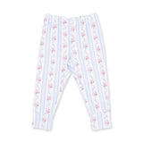 Anna Floral Stripe - Short Sleeve Loungewear Set