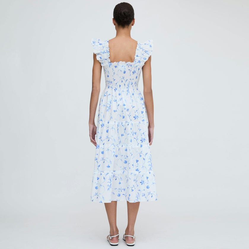 The Ellie Nap Dress - Blue Botanical