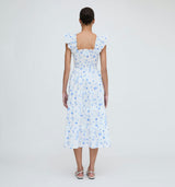 The Ellie Nap Dress - Blue Botanical