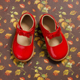 Toddler Bow Mary Jane | Red Leather