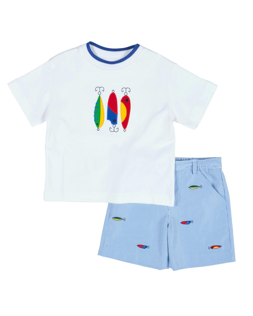 Knit Shirt With Fishing Lures