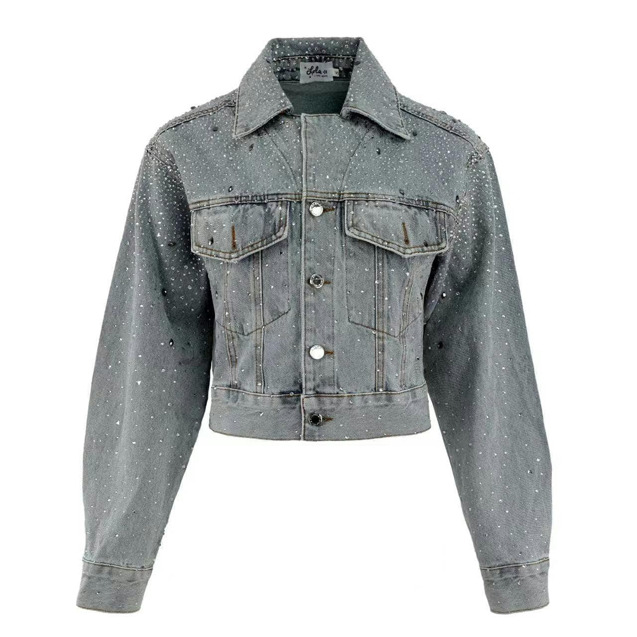 Women's Crystal Denim Jacket