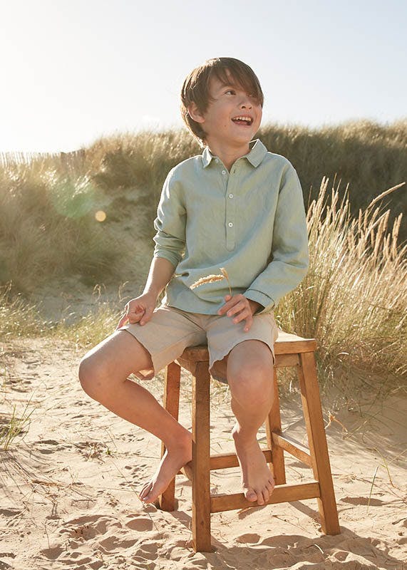 Linen Cotton Kaftan Shirt