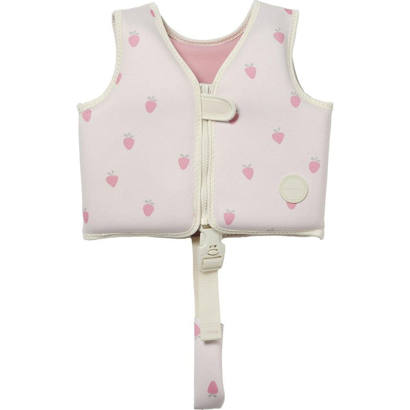 Kids Swim Vest: -2Y - Strawberry Sunshine