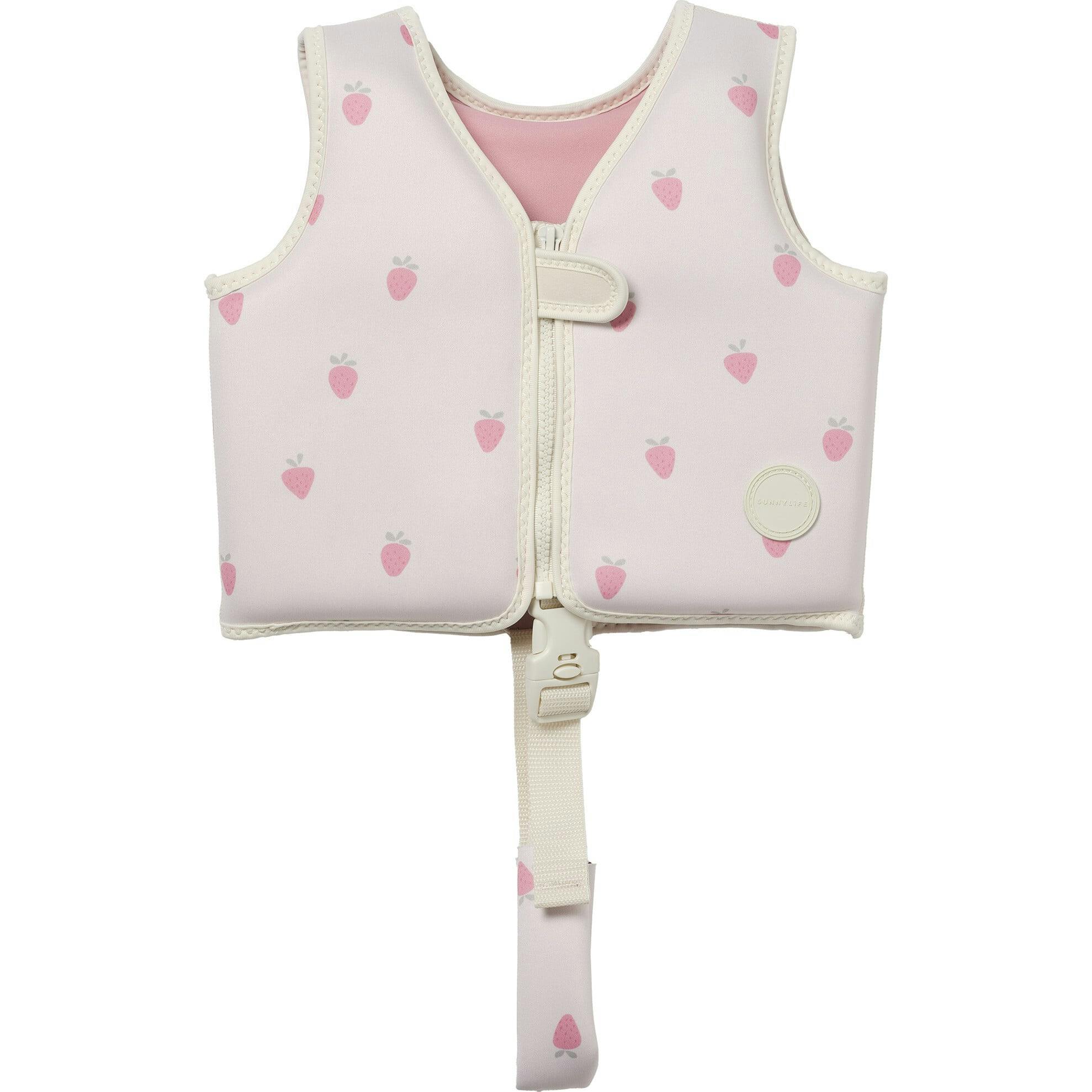 Kids Swim Vest: -2Y - Strawberry Sunshine