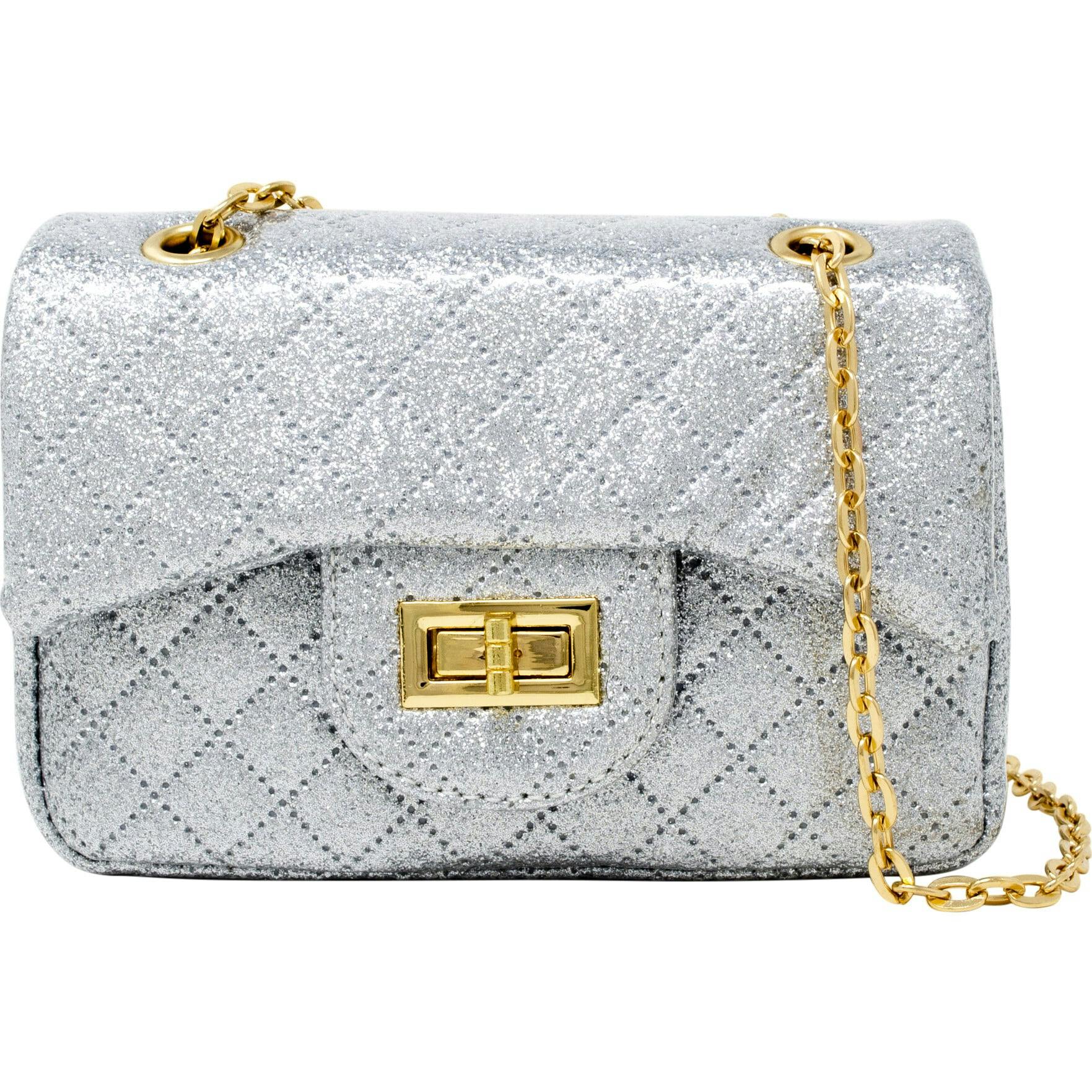 Classic Quilted Sparkle Mini Handbag