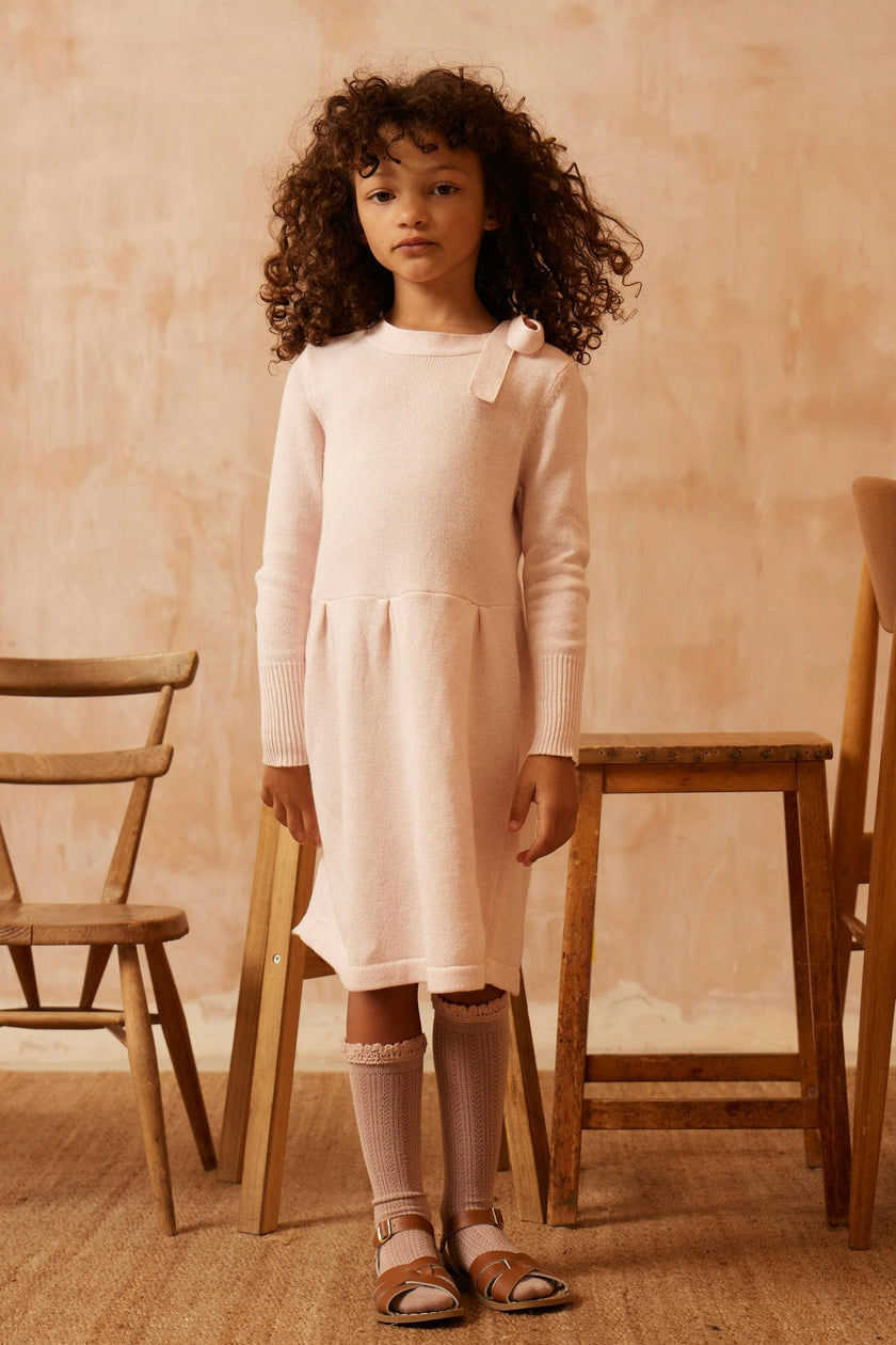 Bow Tie  Dress | Blush