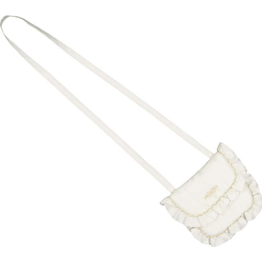 Colombe Silk Purse with Gold Embroidery