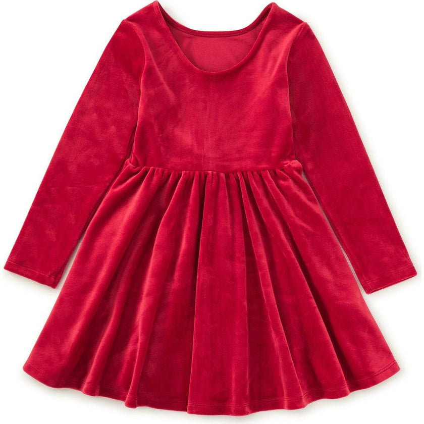 Velour Ballet Dress, Red