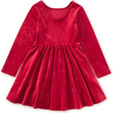 Velour Ballet Dress, Red