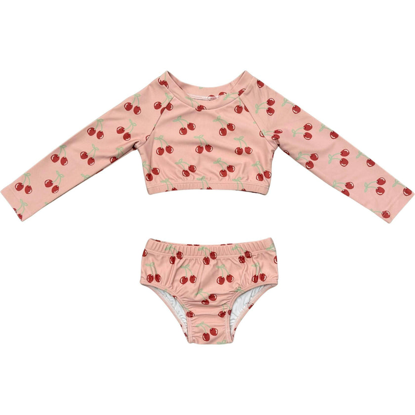Girl's Crop Two-Piece Swimsuit