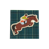Party Plaid Napkins - Equestrian Collection (x 12)