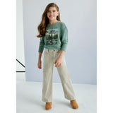 Girl Flared Twill Pants