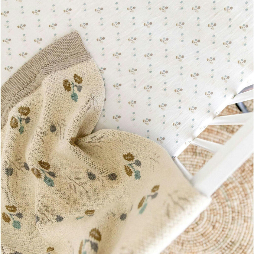 Avery Organic Cotton Reversible Baby Blanket