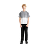 Gray to White Gradient T‑Shirt