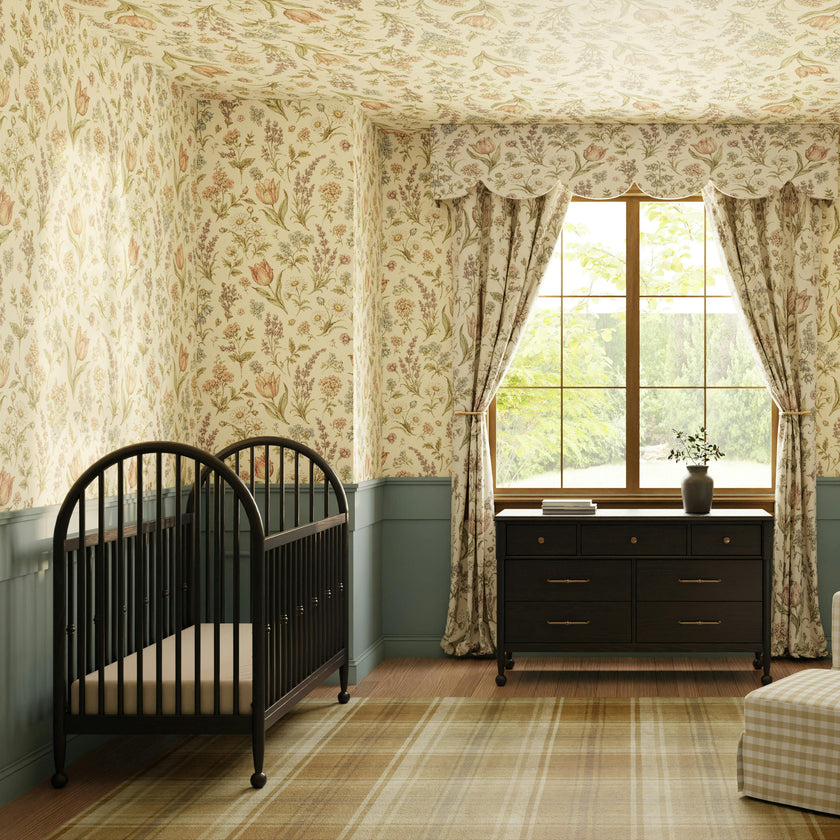 Alouette 3-in-1 Convertible Spindle Crib in Archival Black