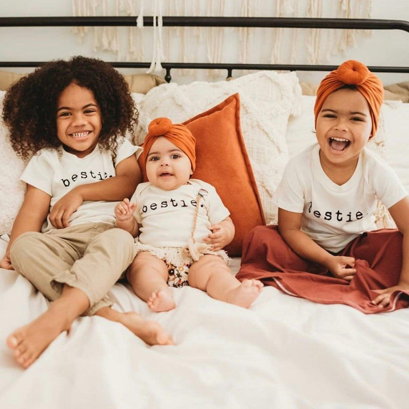 Bestie Organic Cotton Baby Bodysuit Short Sleeve