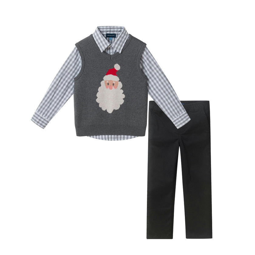 Holiday Sweater Vest Set | Santa