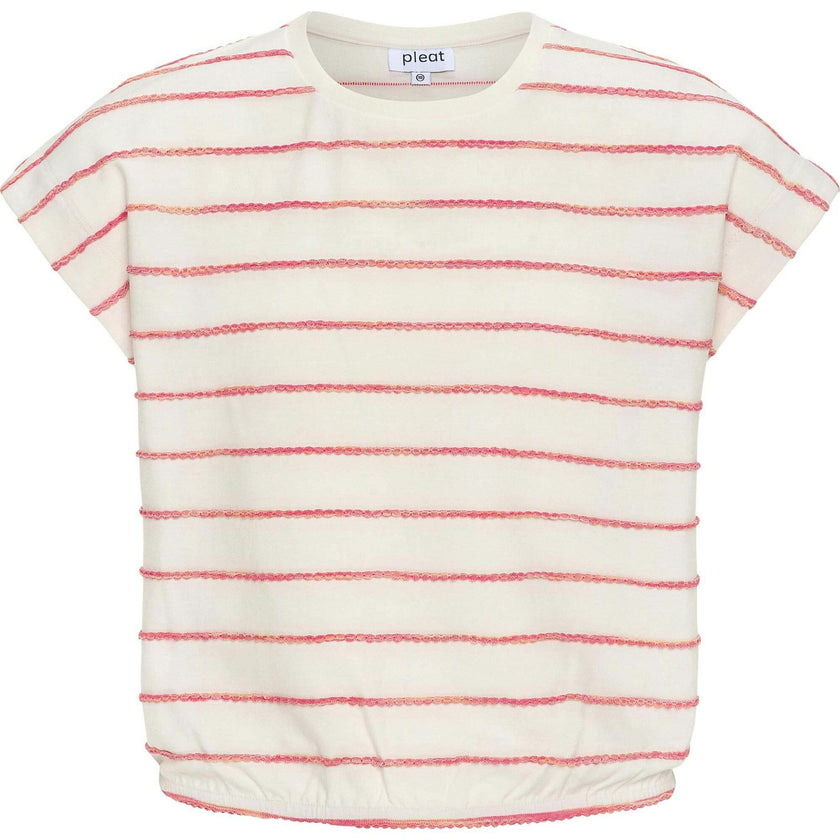 Hartley Top Coral Stripe