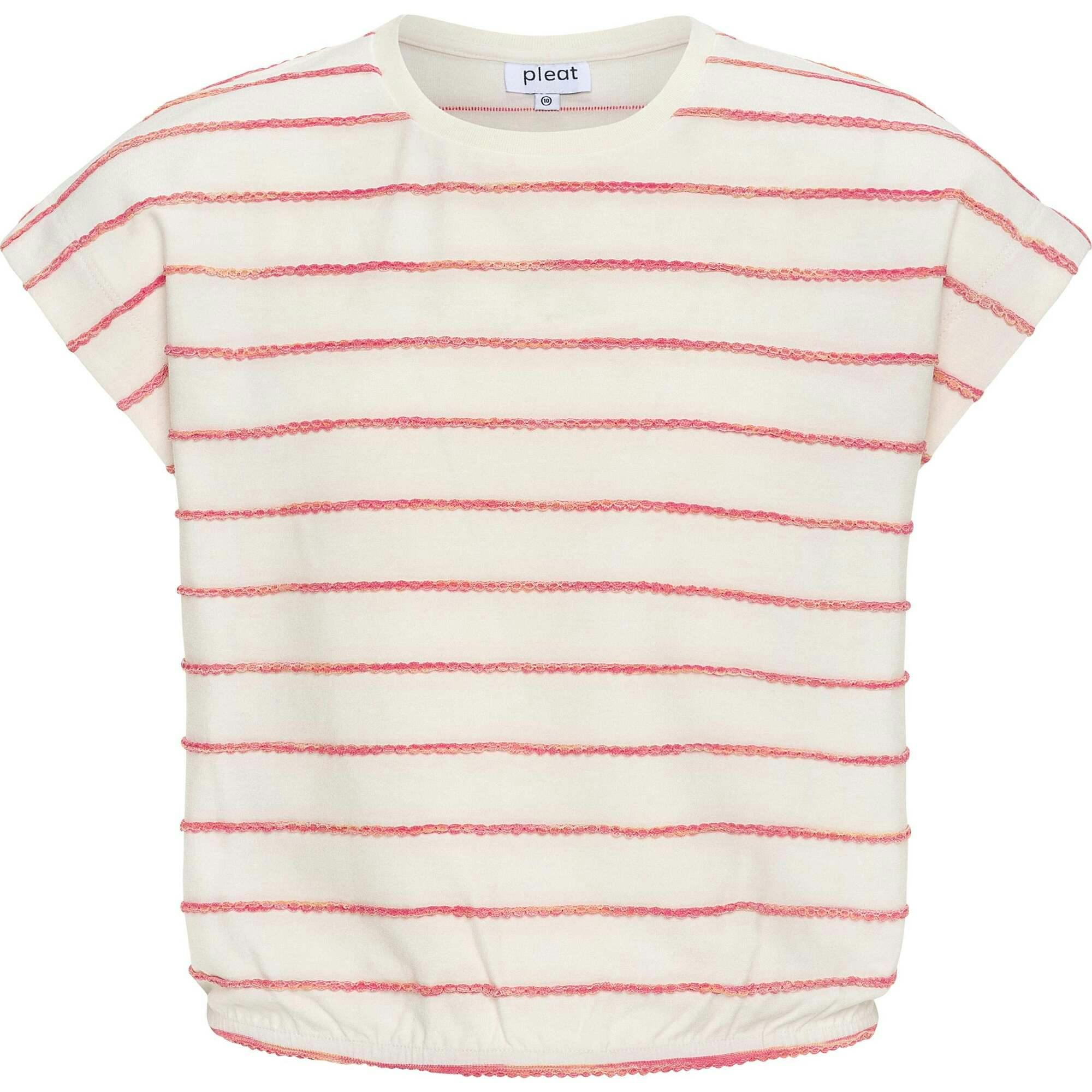 Hartley Top Coral Stripe