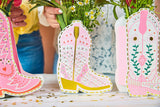 Boot Scoot Blooms Cowboy Boot Pop-Up Vase Slip Covers Set of 3