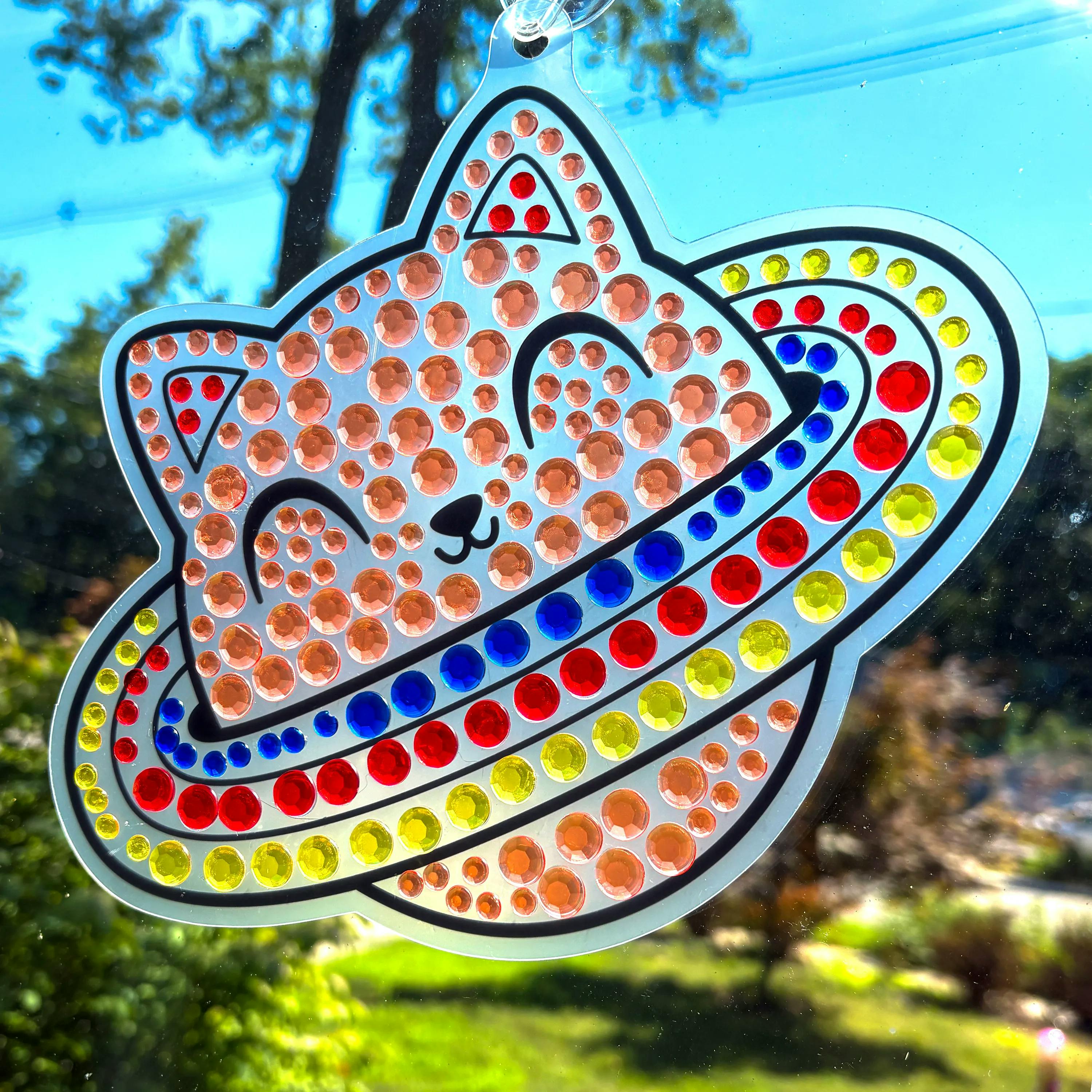 Sun Sparkles Gem Suncatcher Kit - Cosmic Fun - 4 Designs