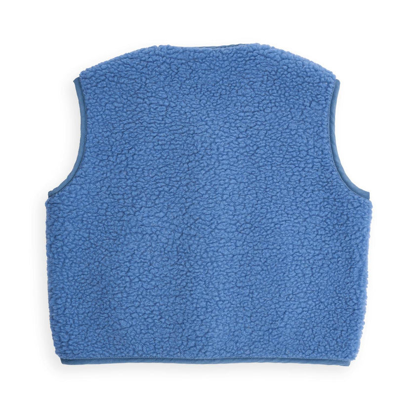 adult merino wool vest - ice blue